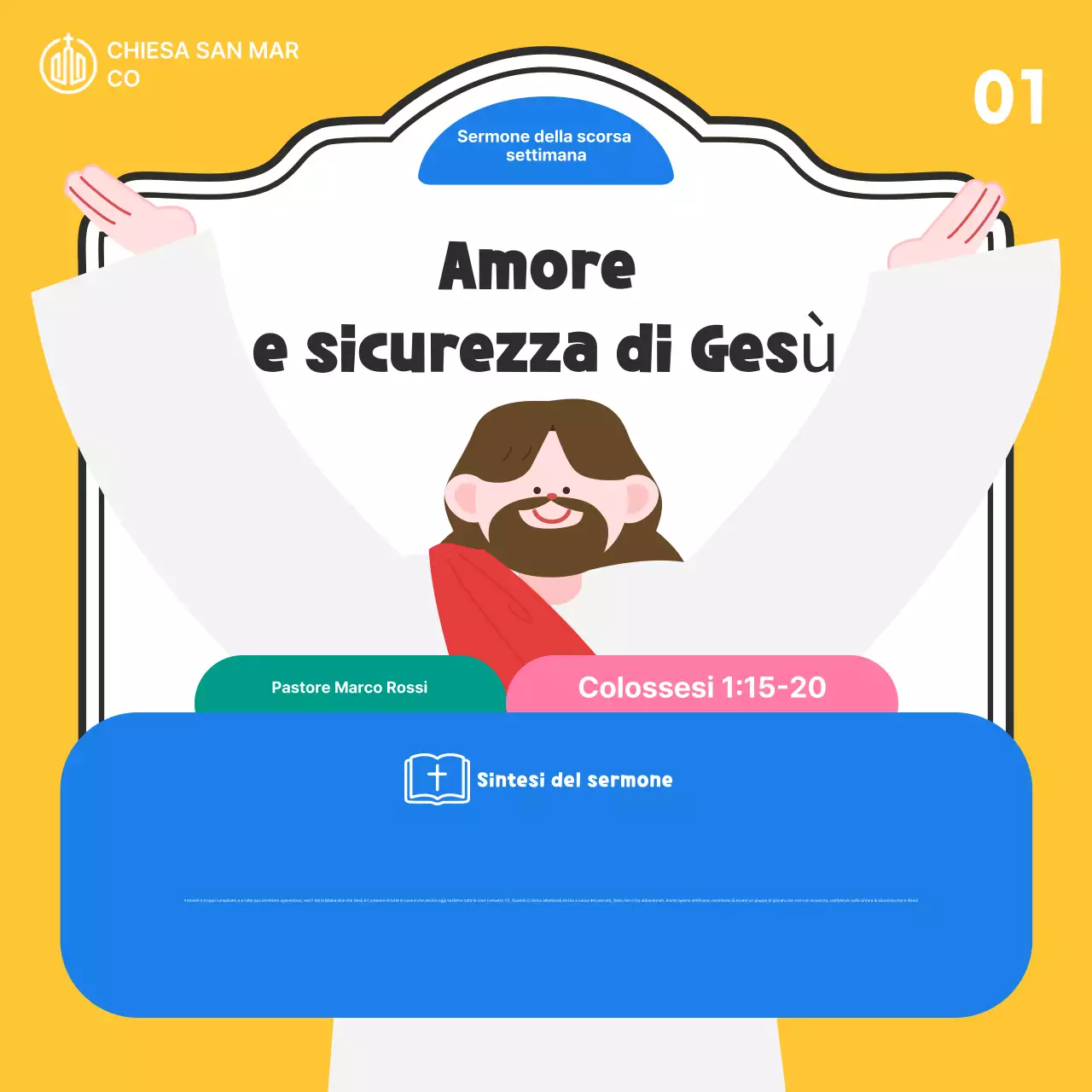 Guida al servizio della Chiesa del Bambino Giallo