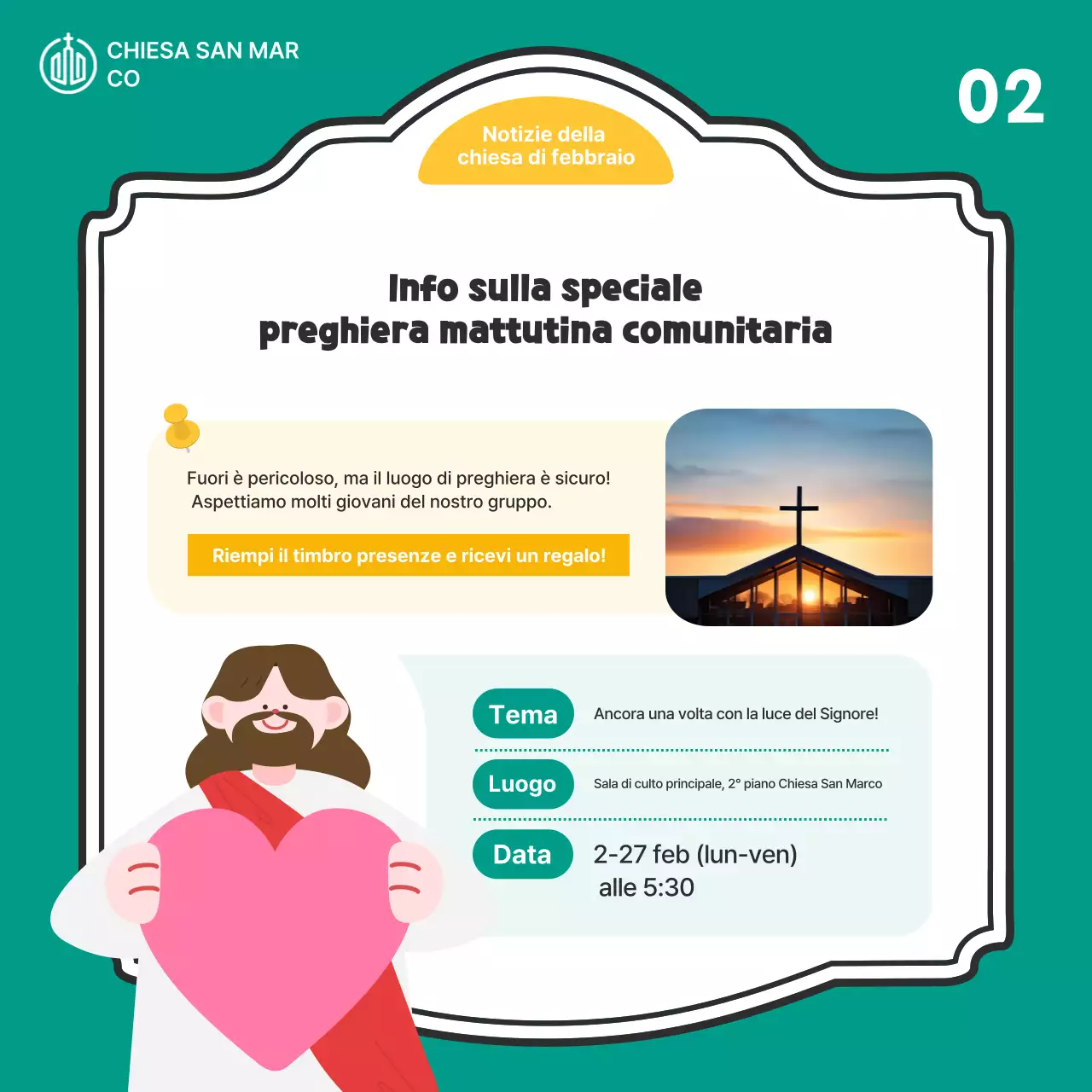 Guida al servizio della Chiesa del Bambino Giallo