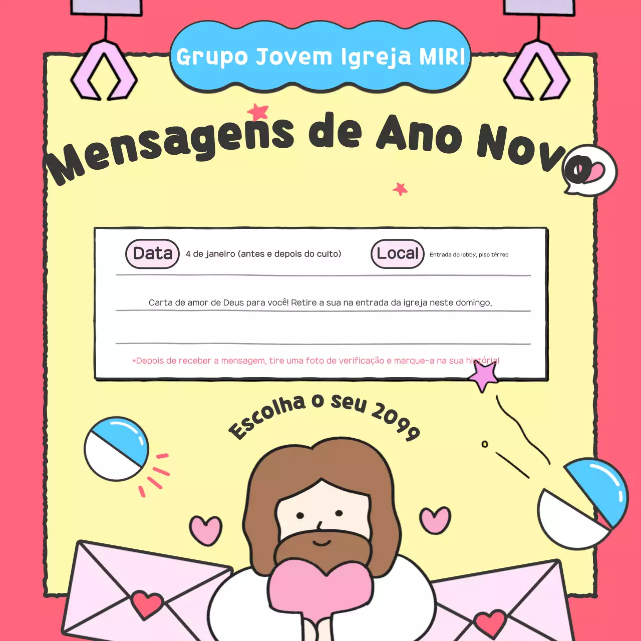 Guia de Eventos da Igreja Rosa para Bebês