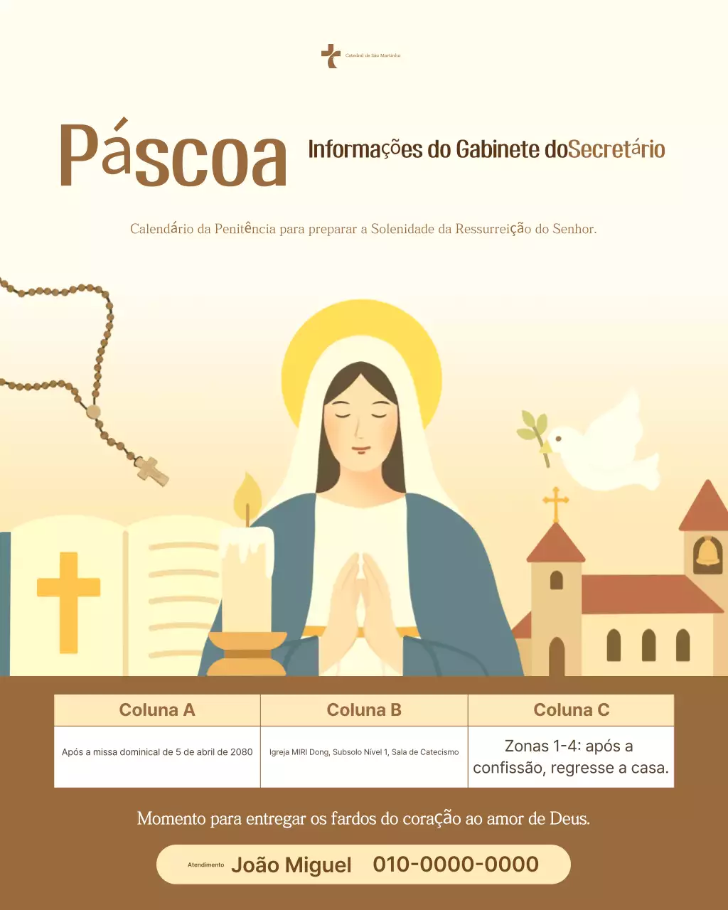 Guia de Culto Tradicional em Catedral Bege