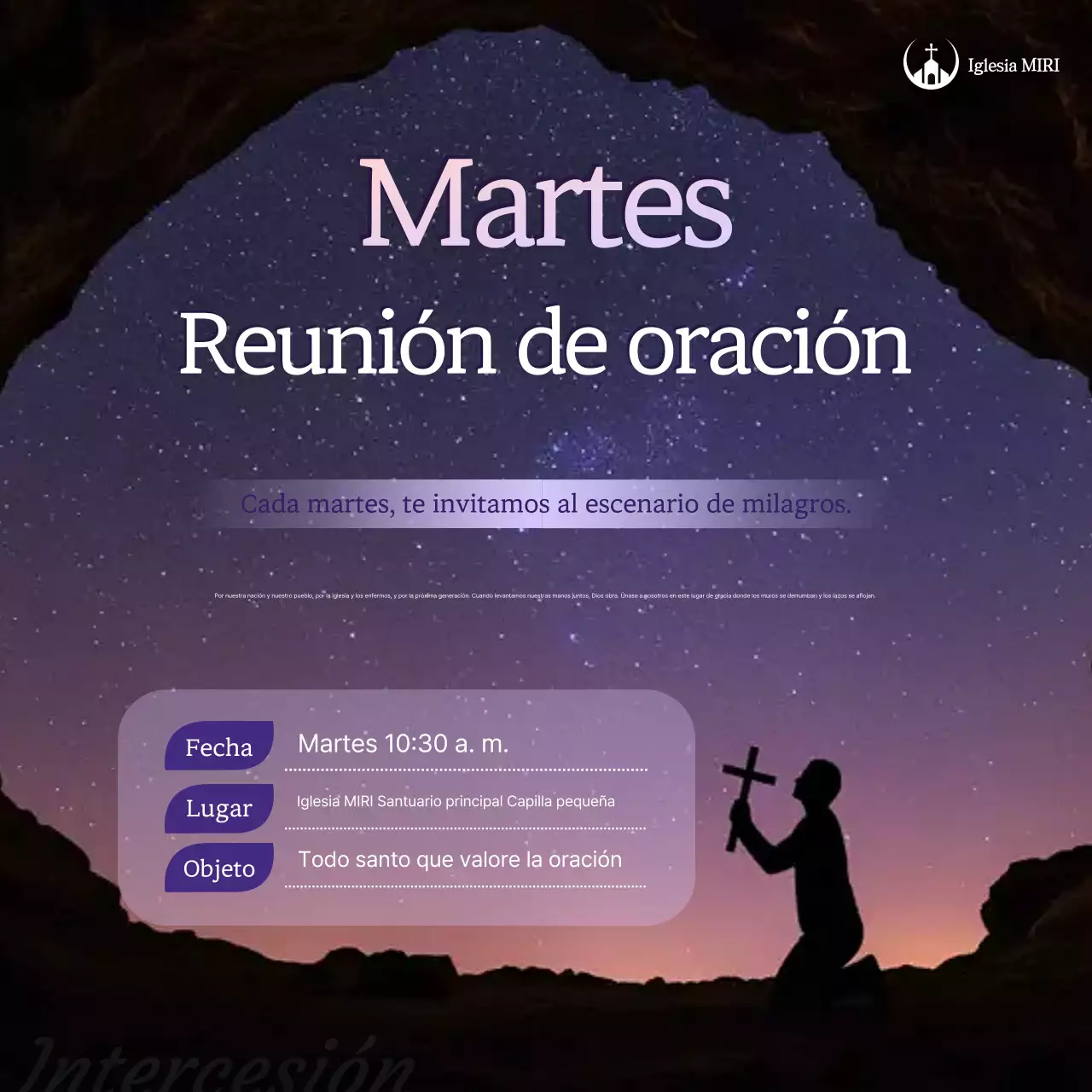 Guía sencilla para reuniones de oración en Bora