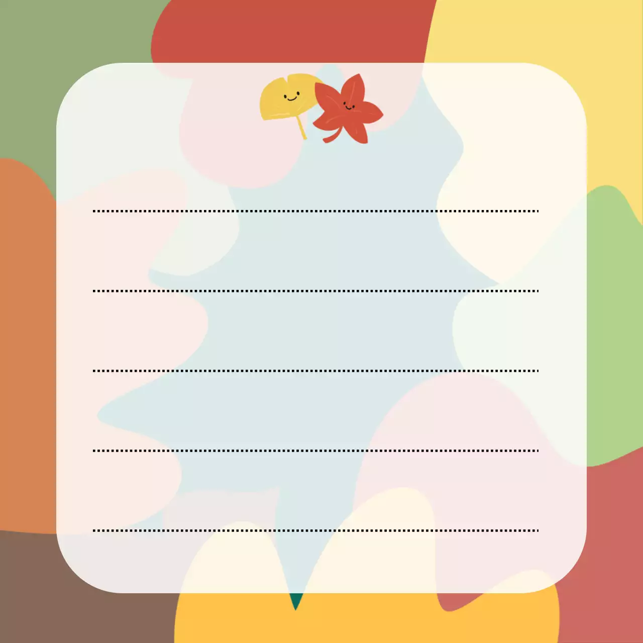 빨강 단풍 편지