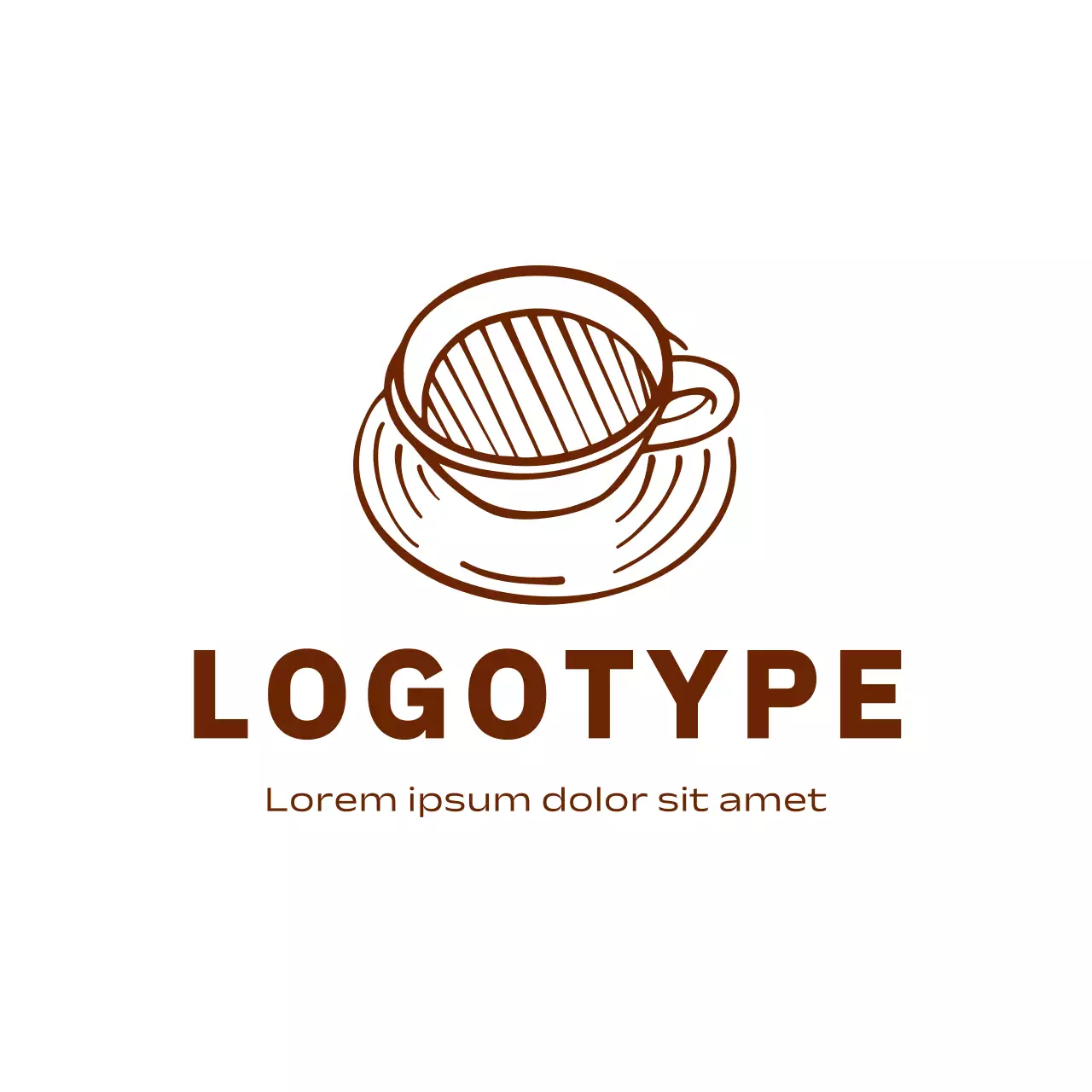 brown minimal coffee for brand identity