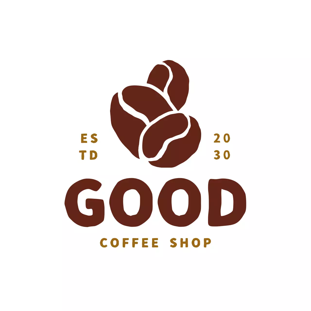 brown minimal coffee business