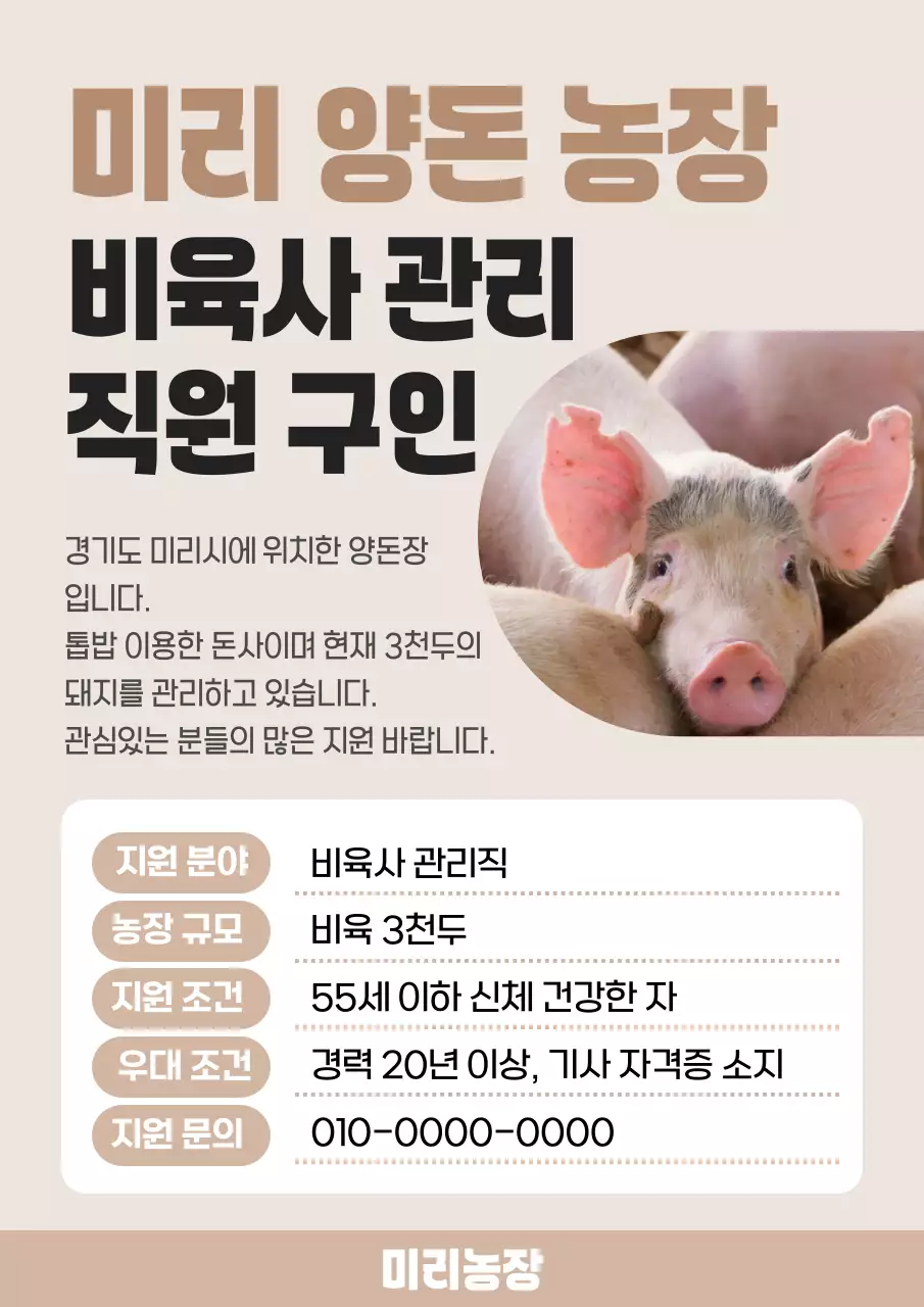 베이지 기본 채용 모집 공고