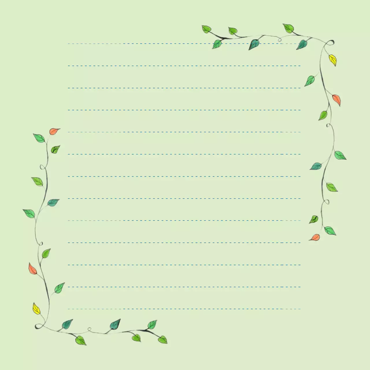 연두 아기자기한 자연 기록