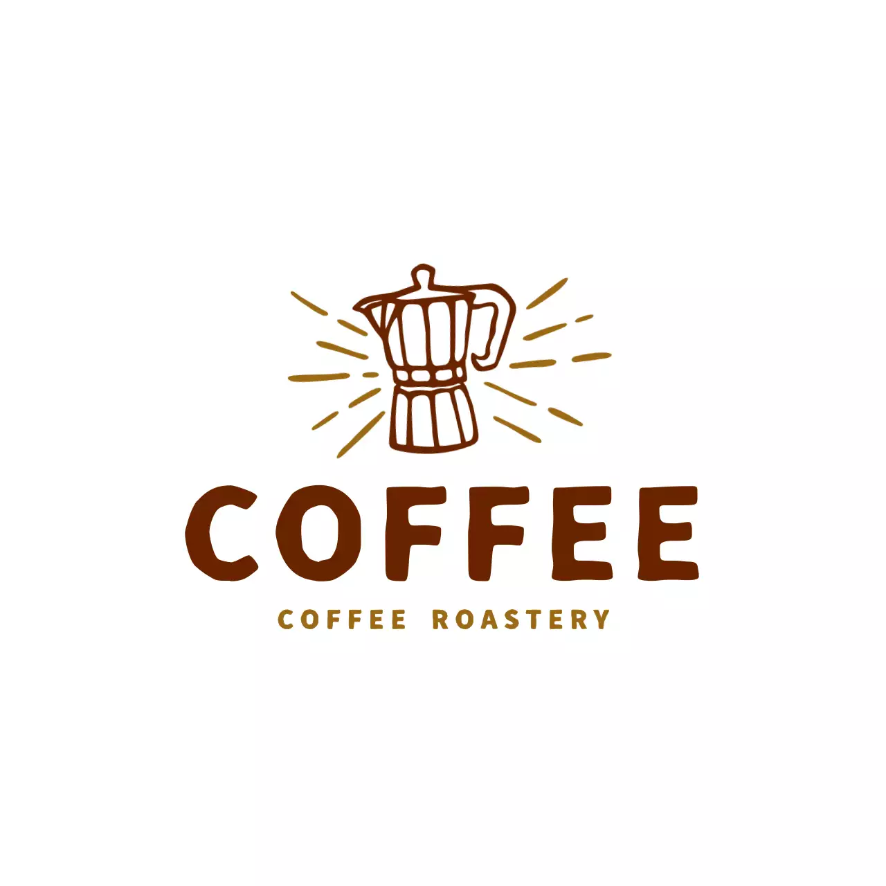 brown vintage coffee for brand identity