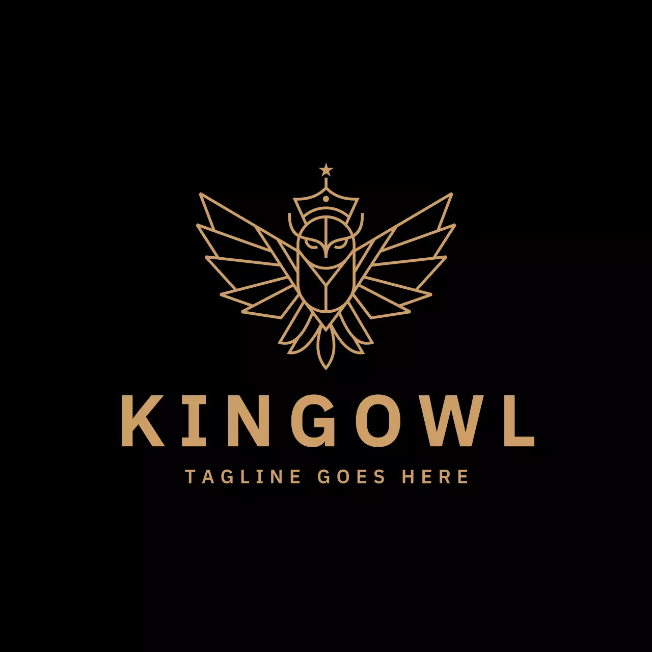 gold modern logo design