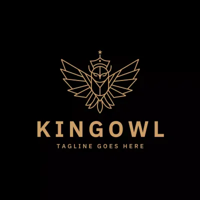 desain logo modern emas