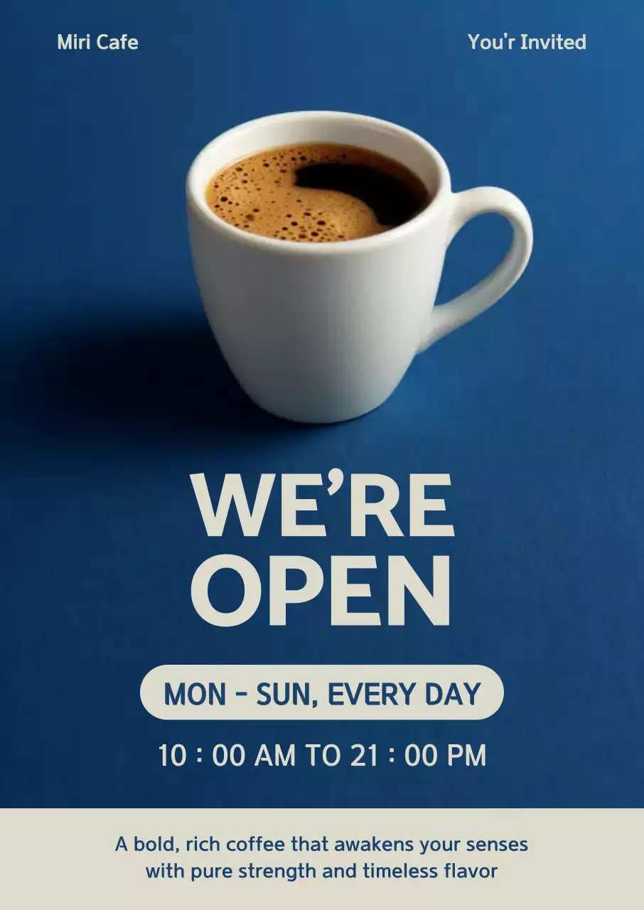 파랑 모던 카페 오픈