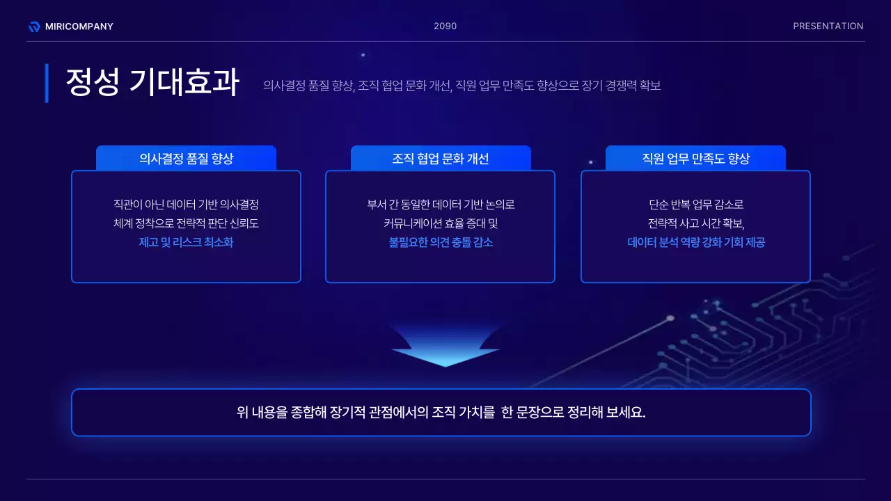 남색의 모던한 인프라 도입 방안 기획서