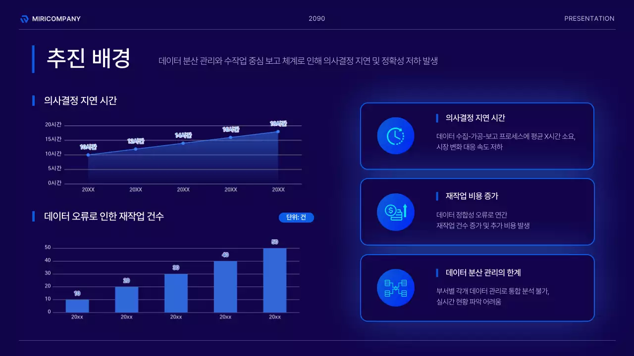 남색의 모던한 인프라 도입 방안 기획서