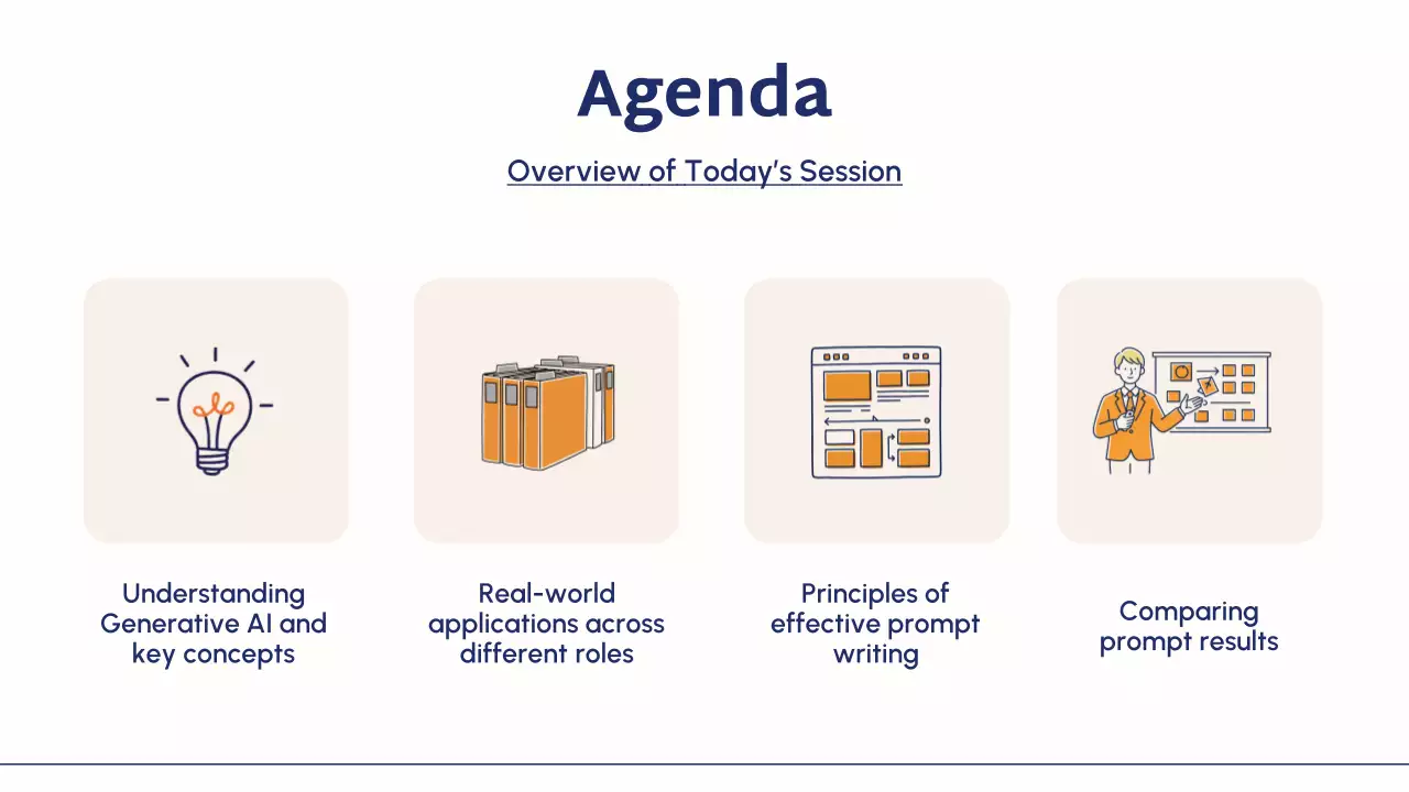 블루 모던 AI 교육 과정 안내 프레젠테이션