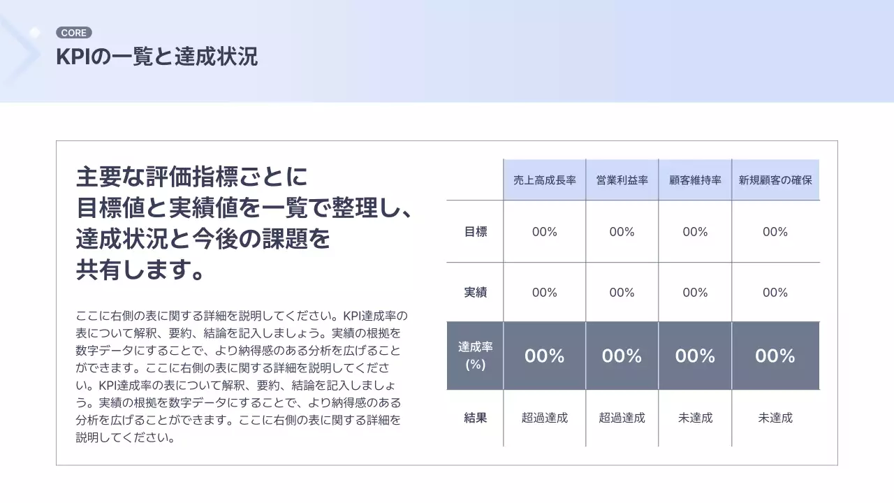 青 シンプル ビジネス 提案書