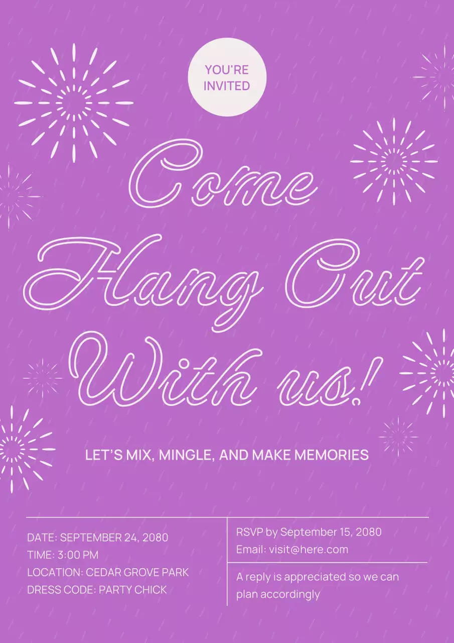 Green Playful Birthday Invitation Poster