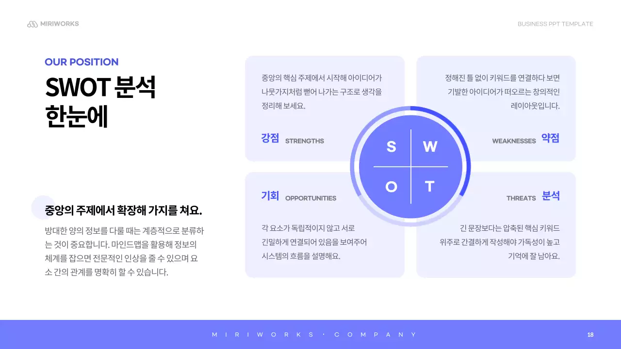 하늘색 미니멀 회사소개서 설명