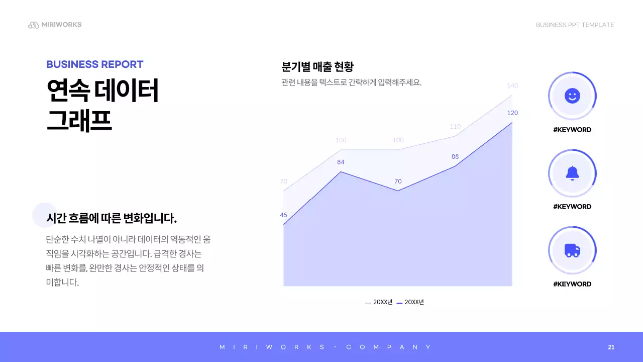 하늘색 미니멀 회사소개서 설명