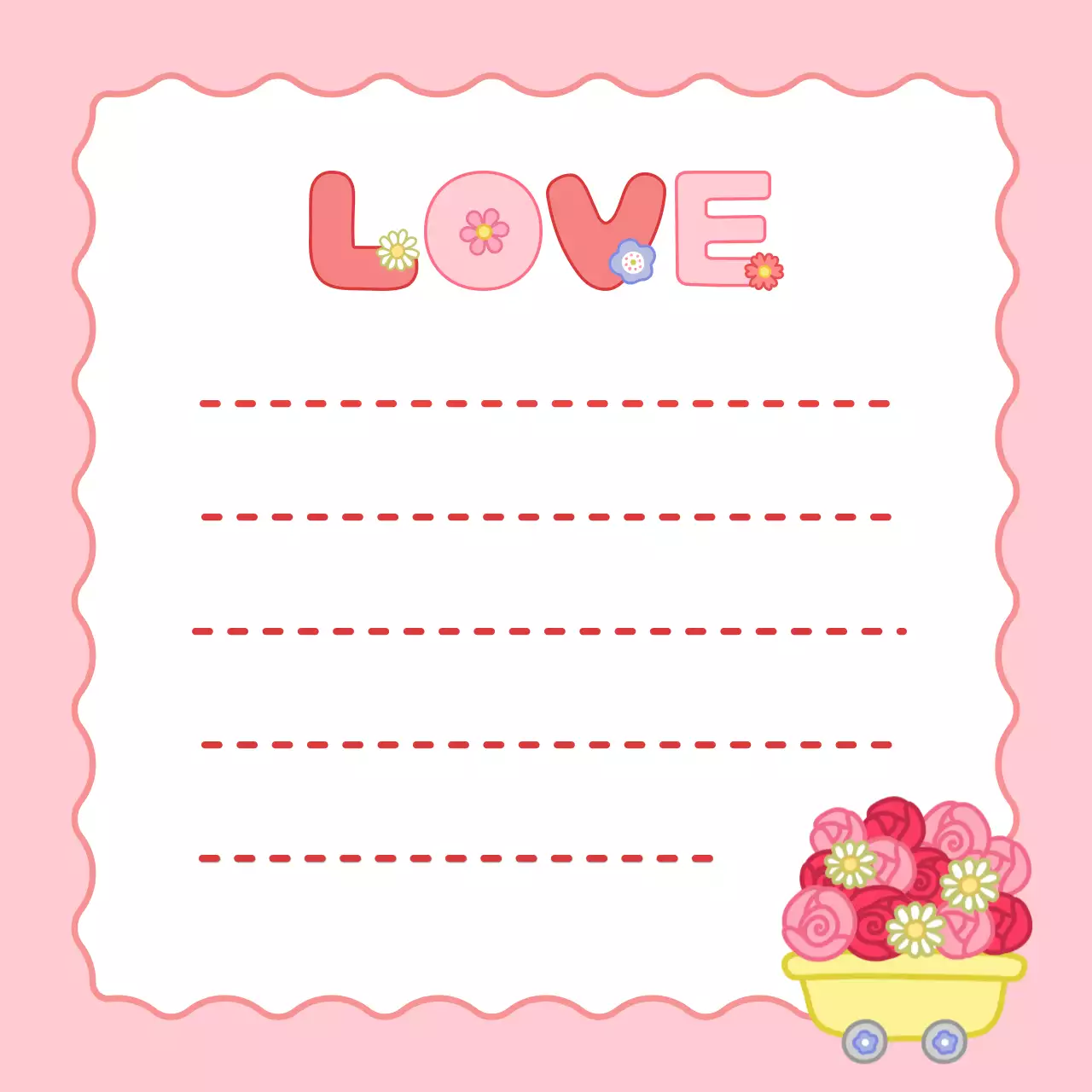 핑크 아기자기한 사랑 기록