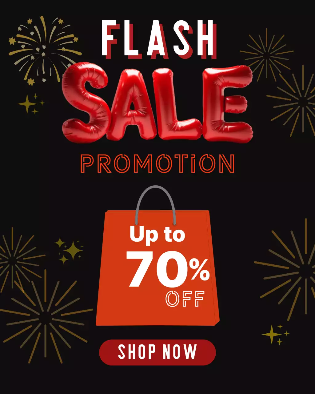 검정 팝 세일 프로모션