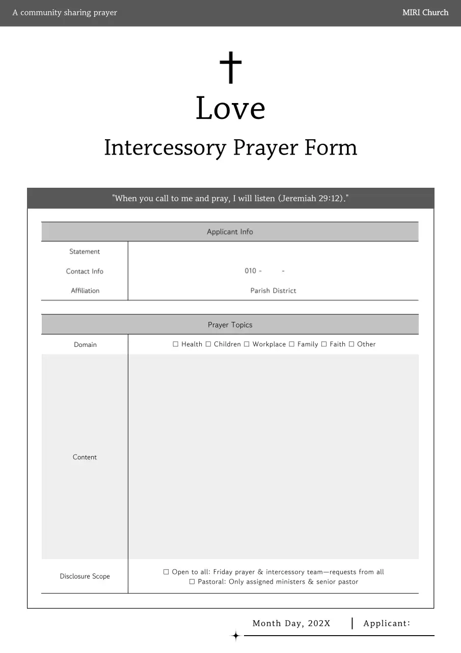 Hướng dẫn cầu nguyện đơn giản của Gray