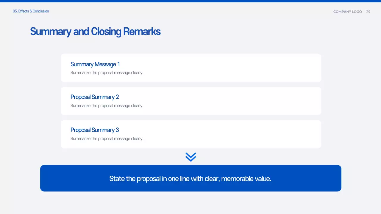Blue Modern Proposal Planning Document