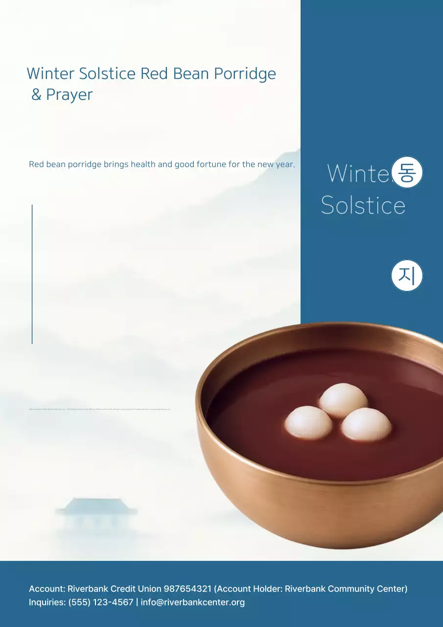 Hướng dẫn sự kiện truyền thống đơn giản màu xanh dương