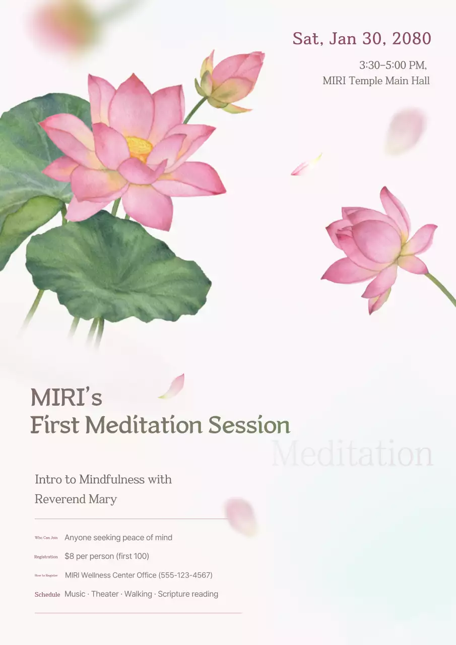 Hướng dẫn thiền truyền thống màu hồng