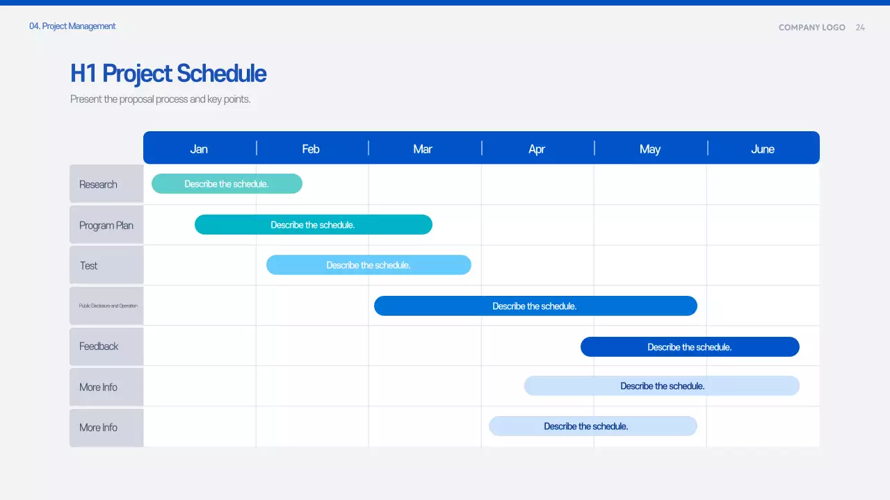 Blue Modern Proposal Planning Document