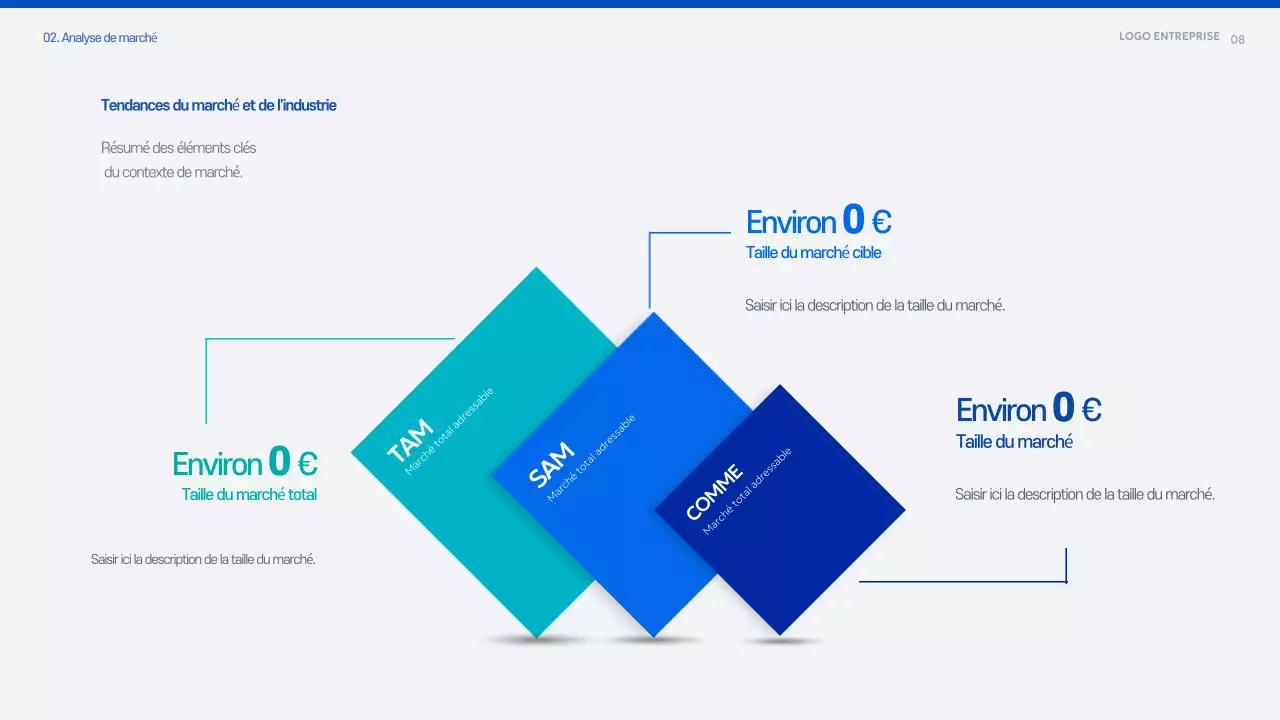 Document de planification de la proposition Blue Modern