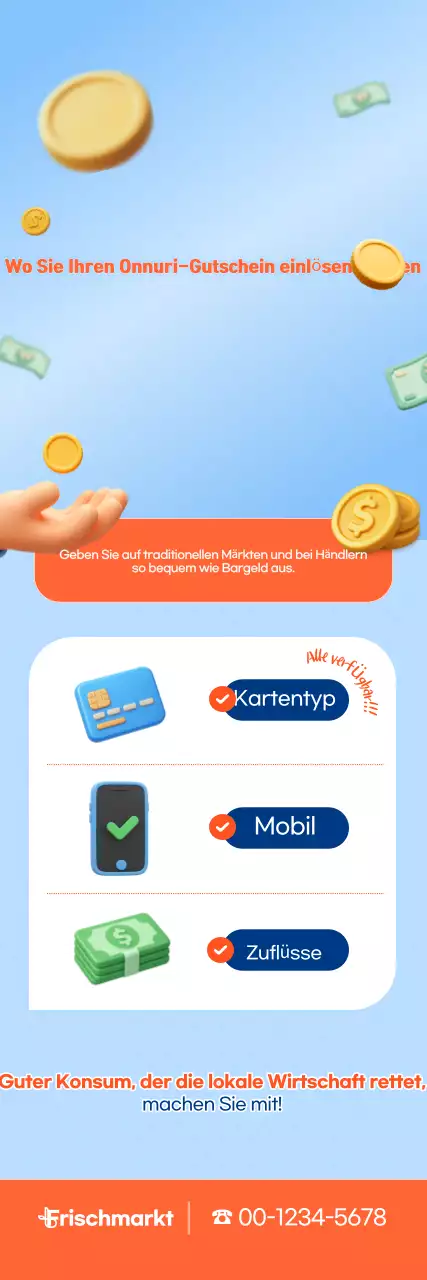 Himmelblaue, saubere, traditionelle Marktaktion