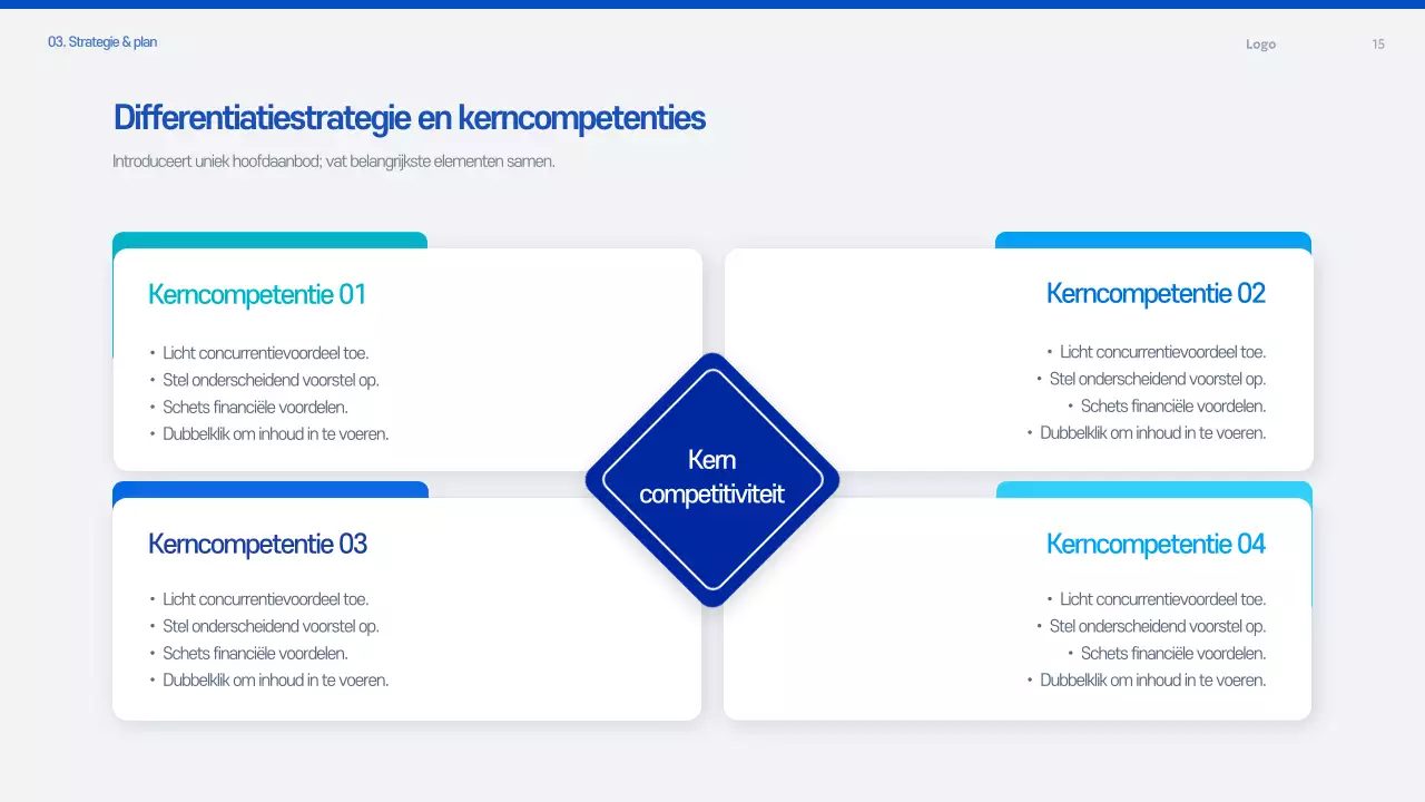 Blauw Modern Voorstel Planningsdocument