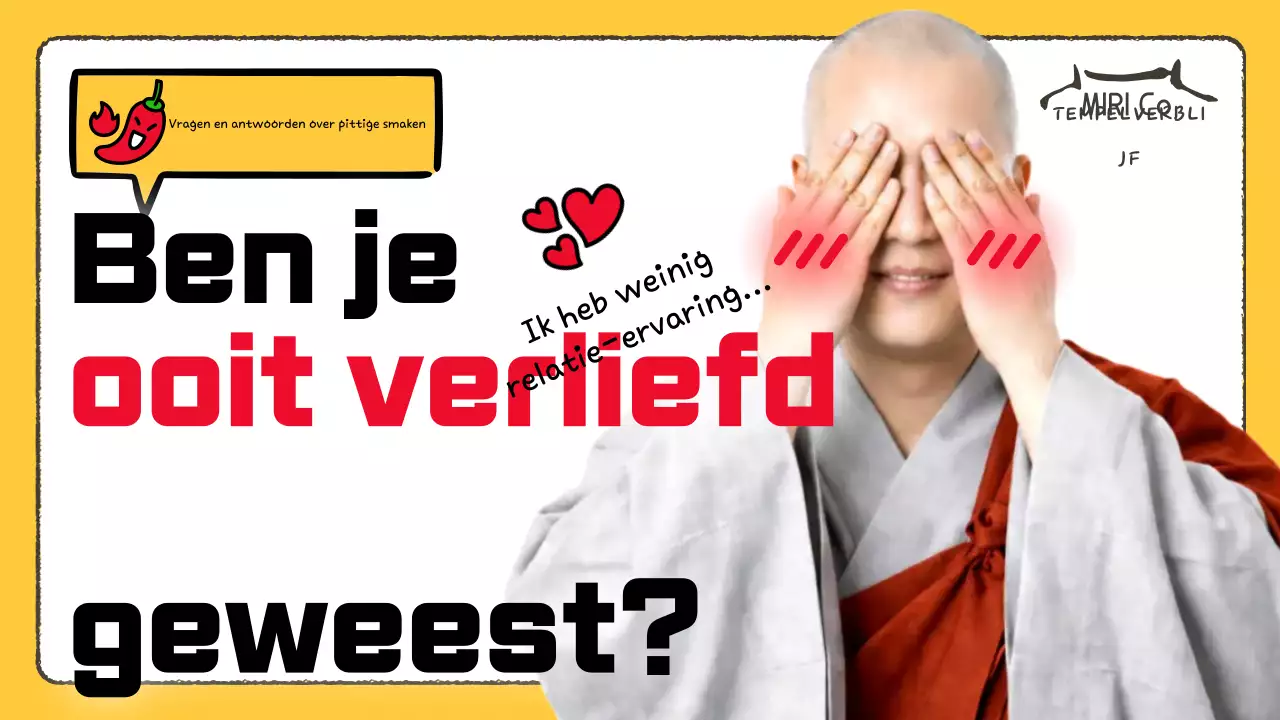 Advertentie met gele grap over datingvraag