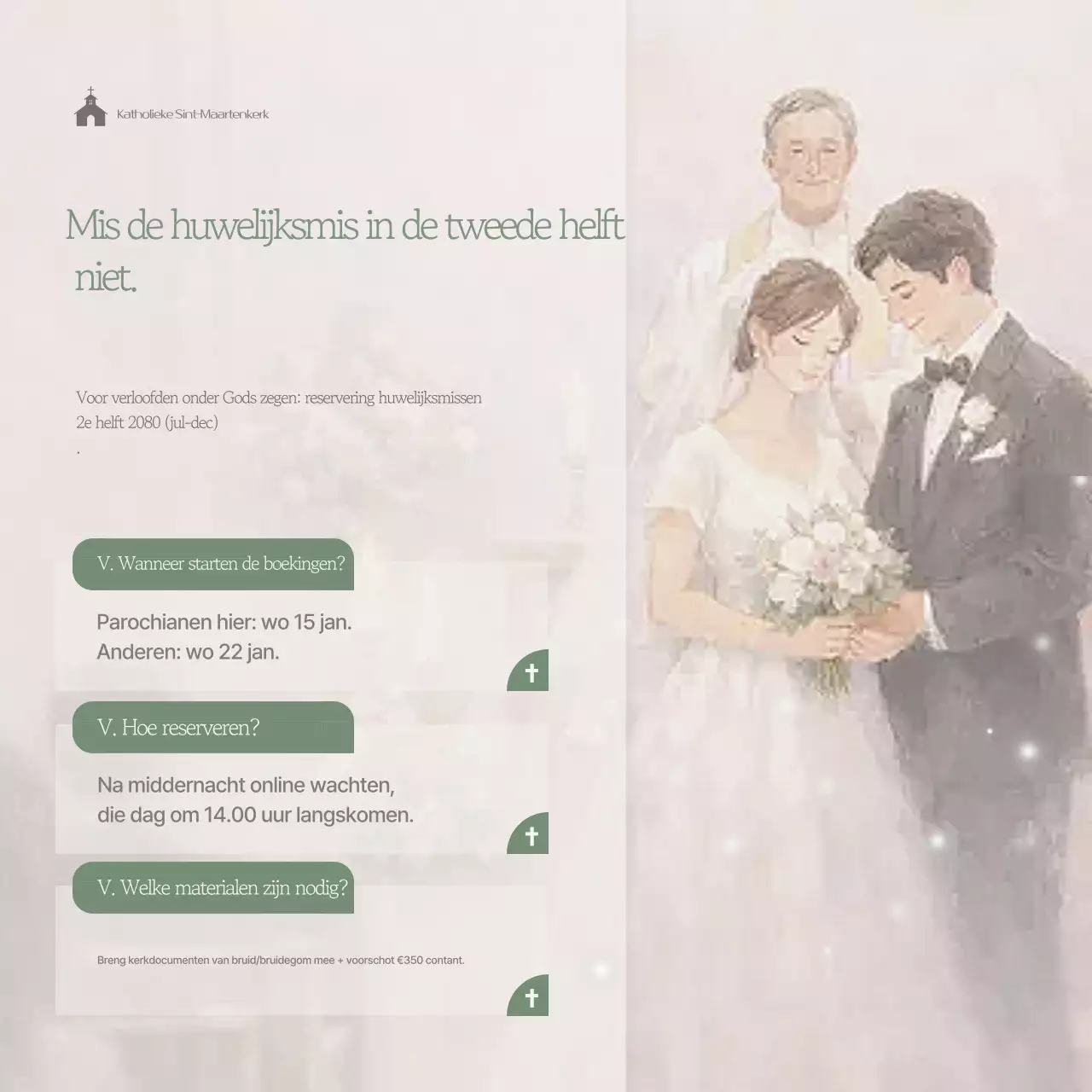 Beige Elegante Trouwgids