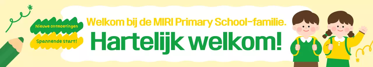 Gele schattige schoolpromotie