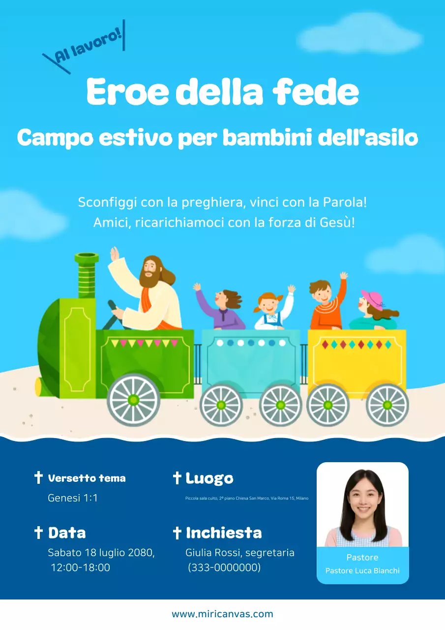 Guida al campo estivo Sky Blue Baby