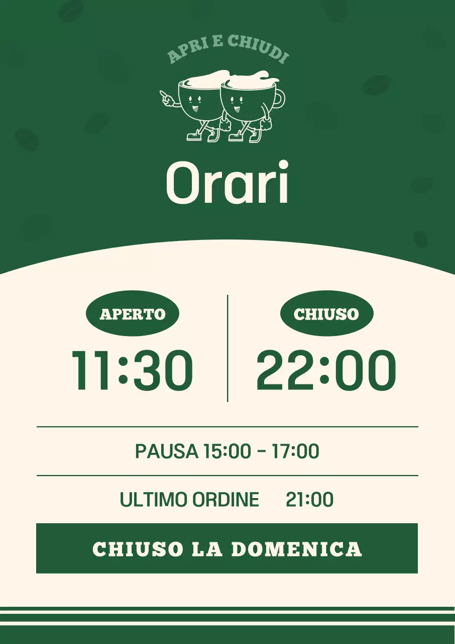 Guida al grazioso bar verde