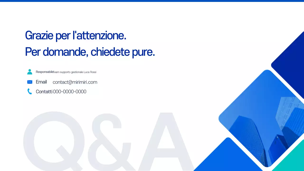 Documento di pianificazione della proposta moderna blu