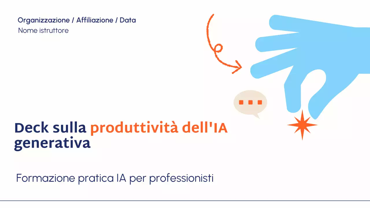 Presentazione della guida al corso Blue Modern AI