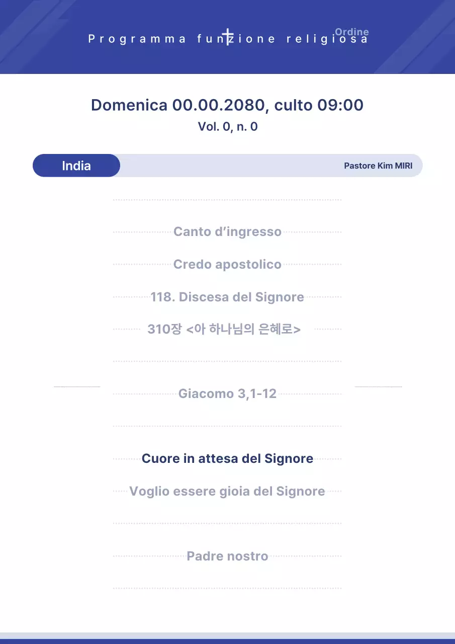 Guida al culto di base blu
