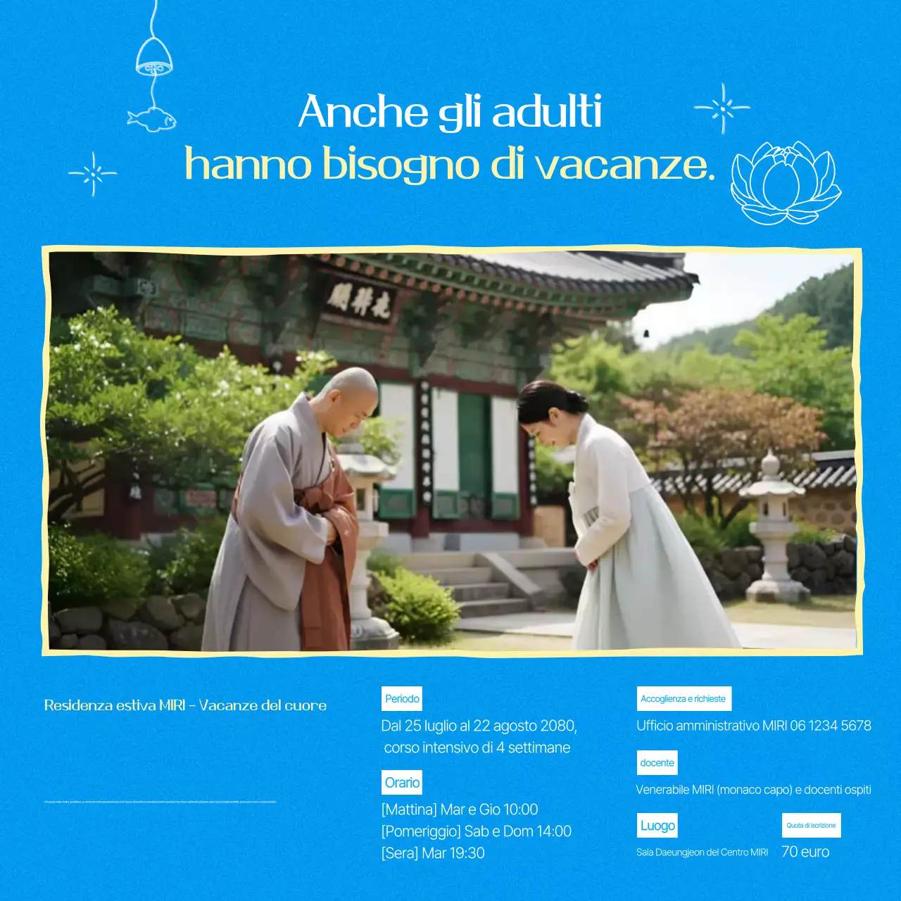 Guida al programma di meditazione tradizionale blu