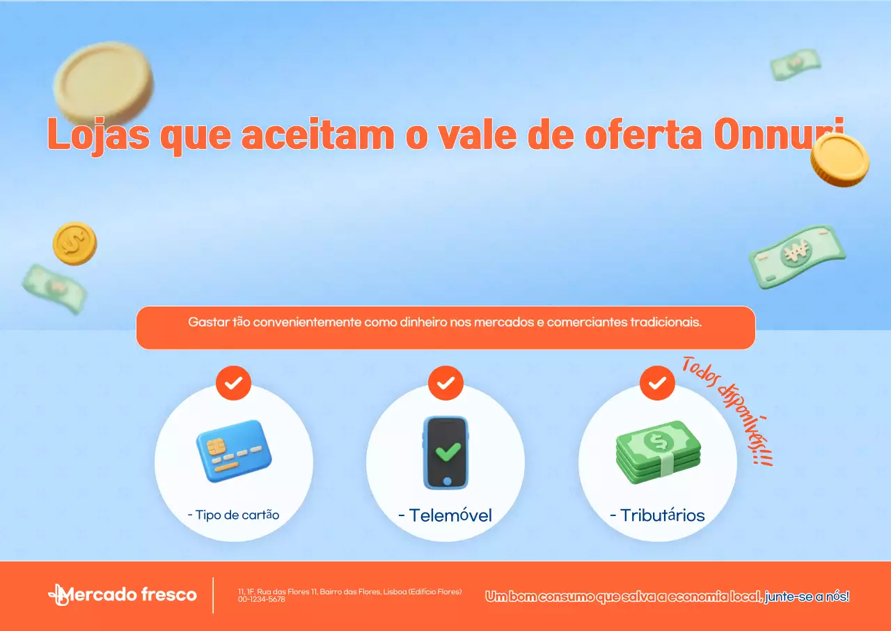 Promoção de mercado tradicional limpo em azul celeste
