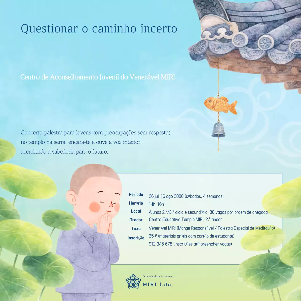 Formação em Aconselhamento Tradicional Azul Celeste