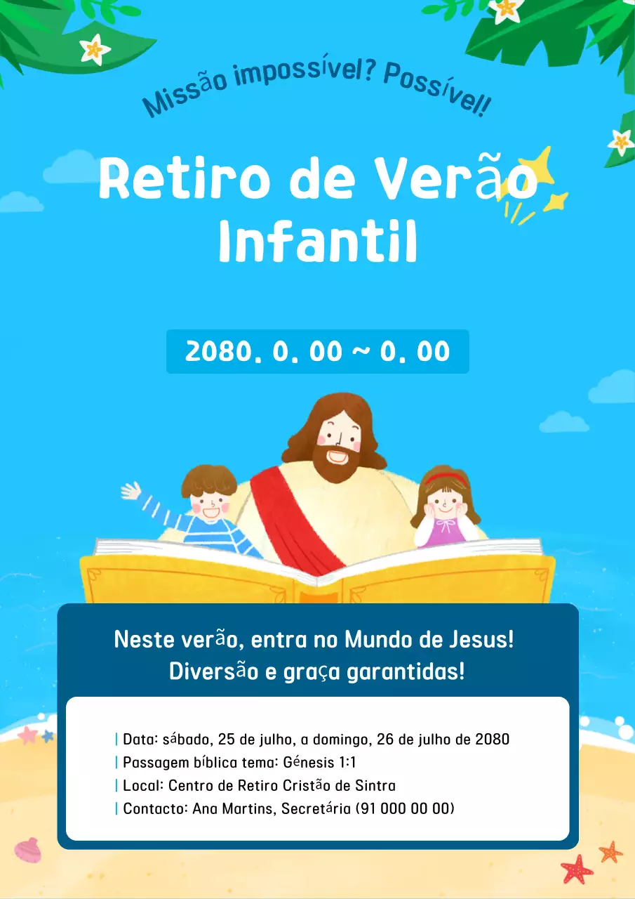 Evento de Retiro de Verão Blue Baby