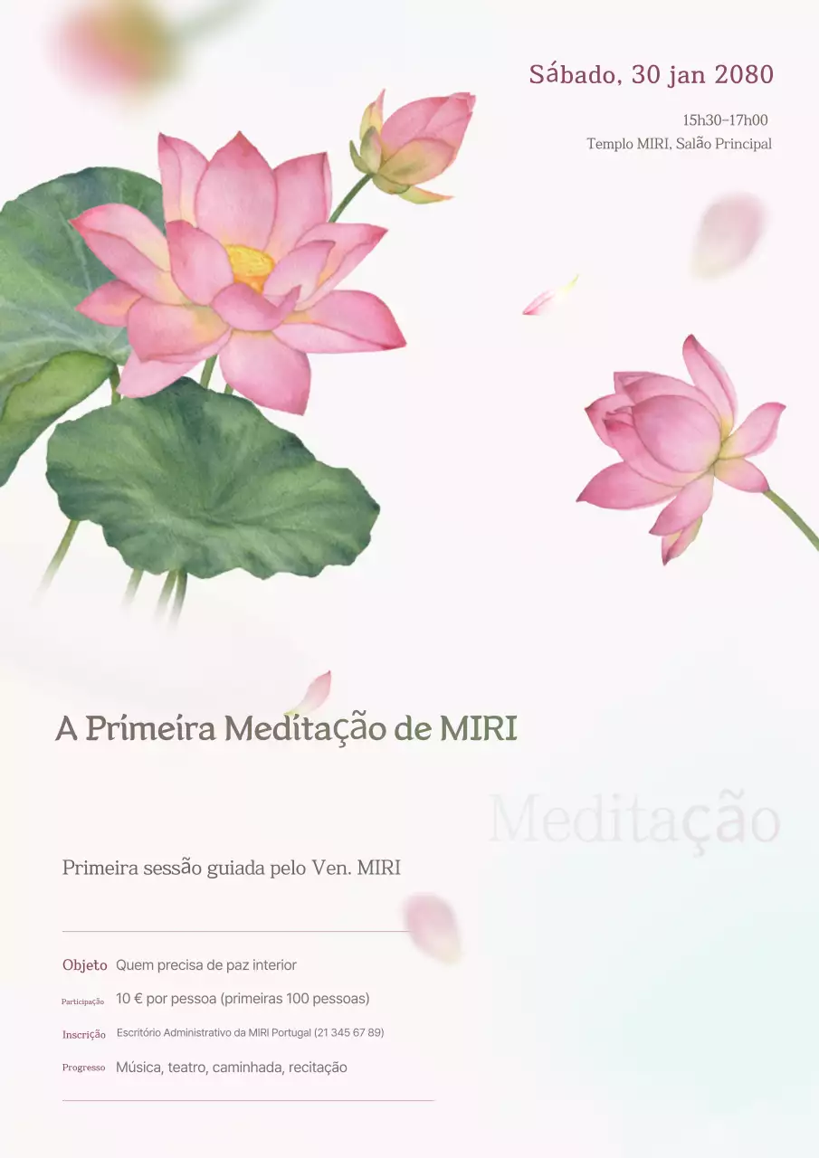 Guia de Meditação Tradicional Rosa