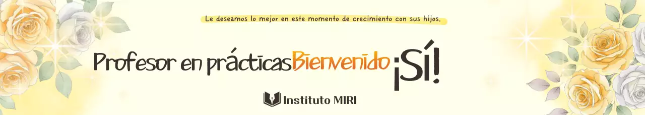 Guía escolar sencilla amarilla