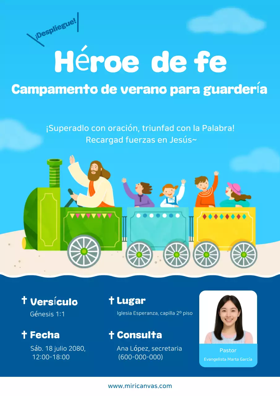 Guía del campamento de verano para bebés Sky Blue