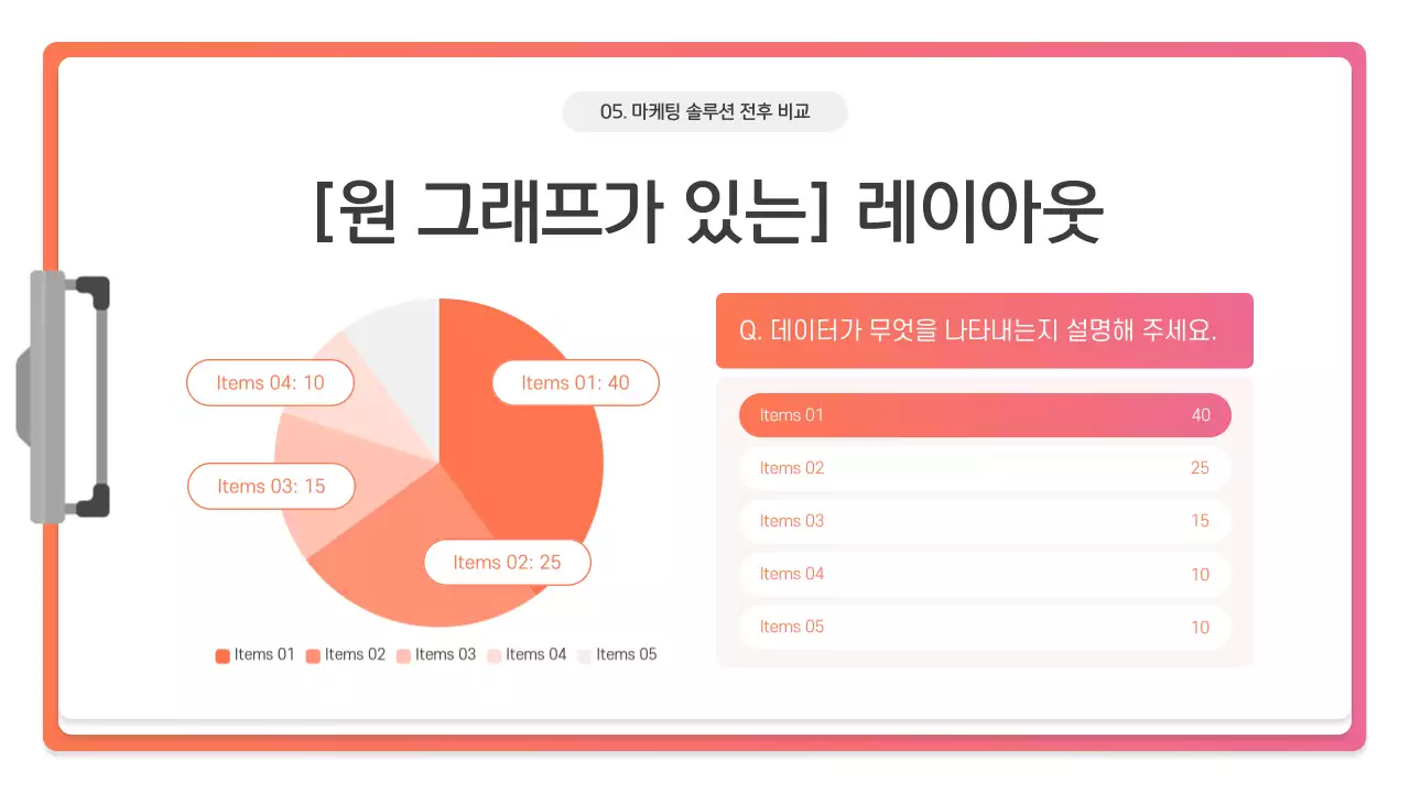 핑크 모던 프레젠테이션 설명