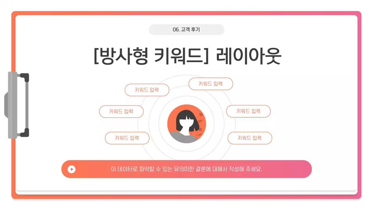 핑크 모던 프레젠테이션 설명