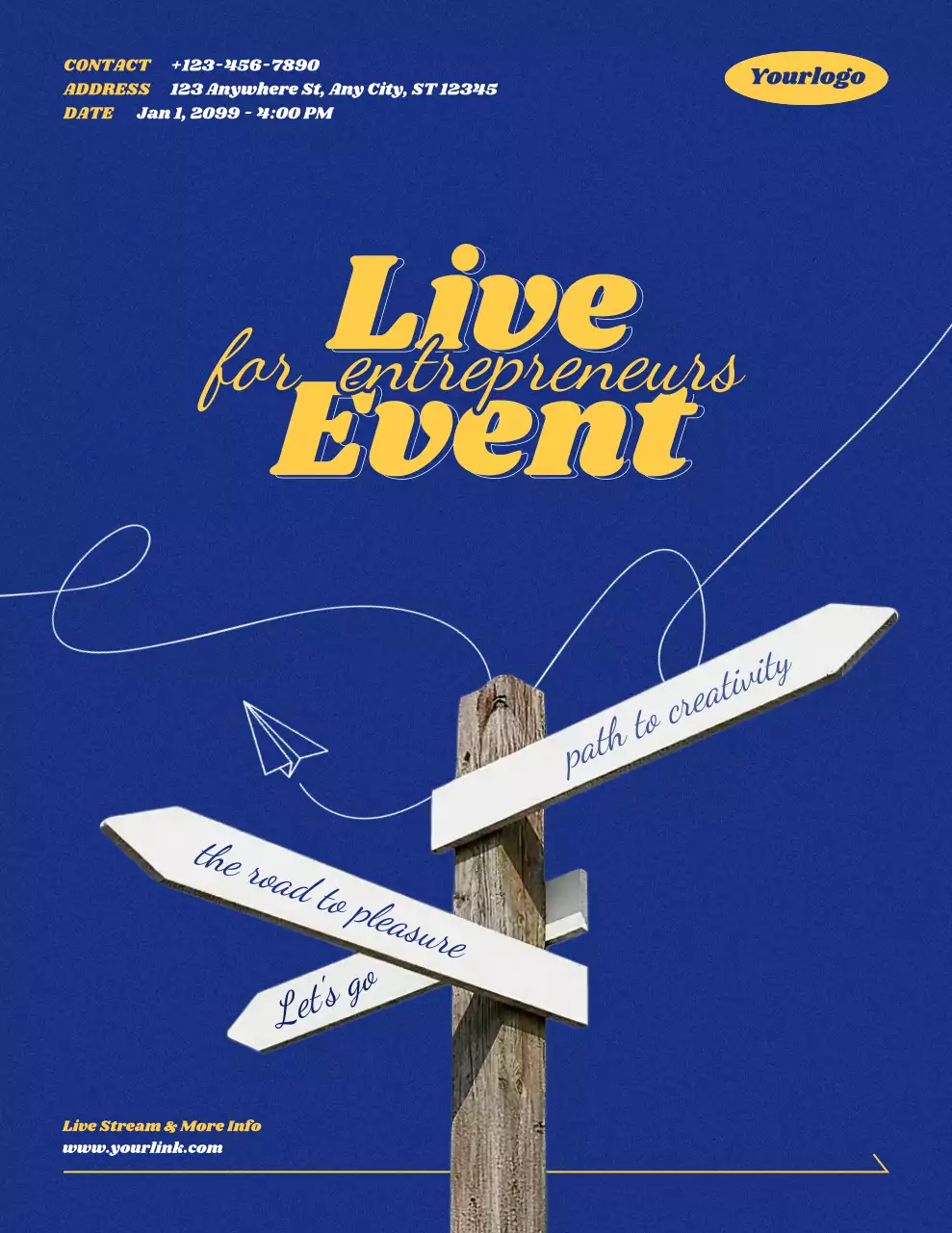 블루 모던 비즈니스 이벤트