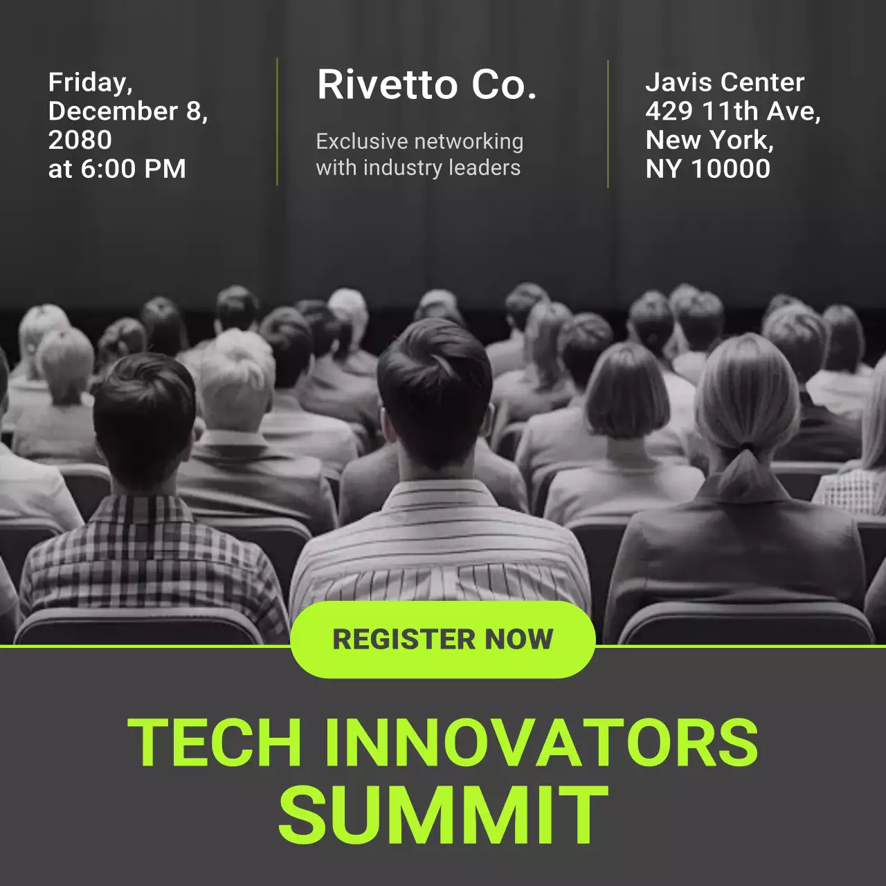 Grey Modern Tech Event Invitation Instagram Post